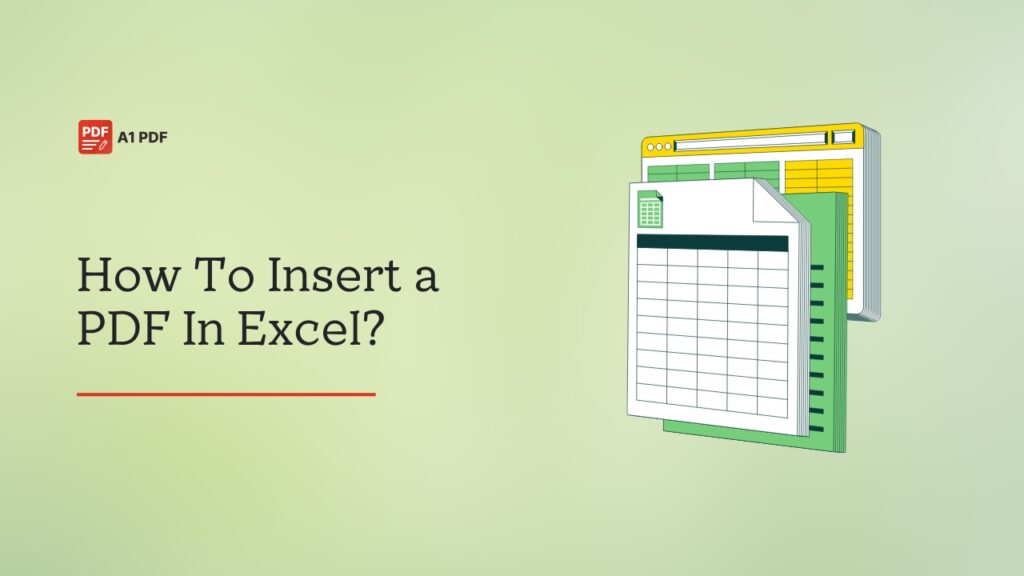 How To Insert a PDF In Excel