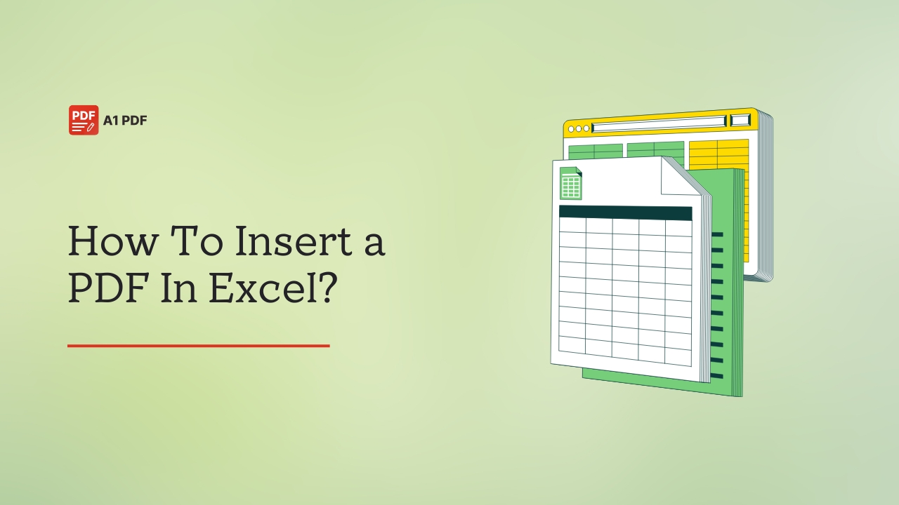 How To Insert a PDF In Excel